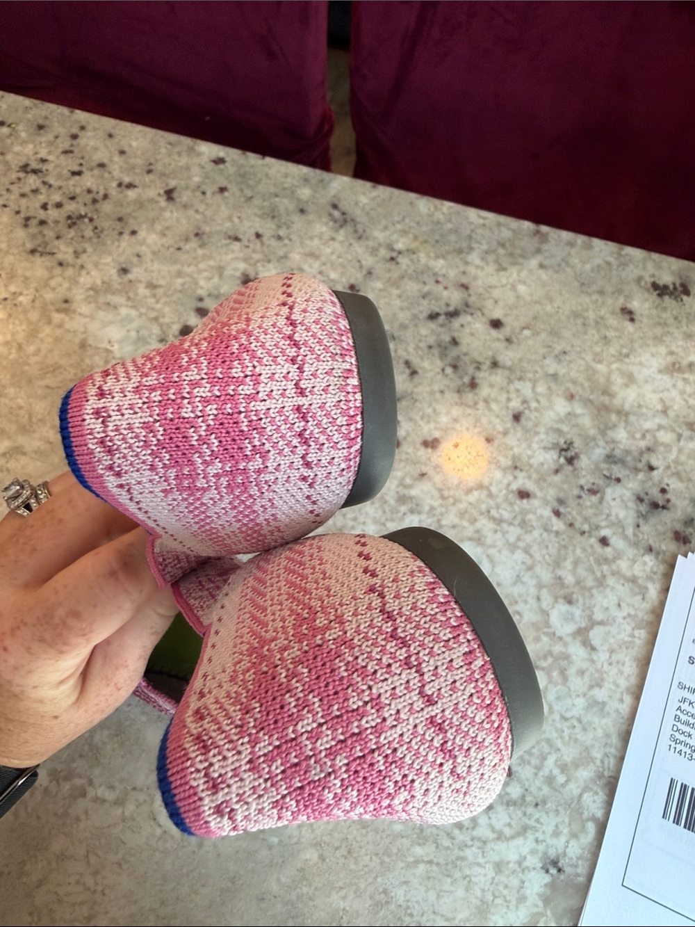 Rothy's Rare Limited Edition
Pink Plaid Breast Cancer
Awareness Points - Picture 6 of 7
